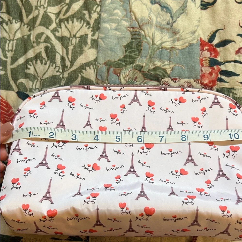 Lot of two Paris themed cosmetic bags